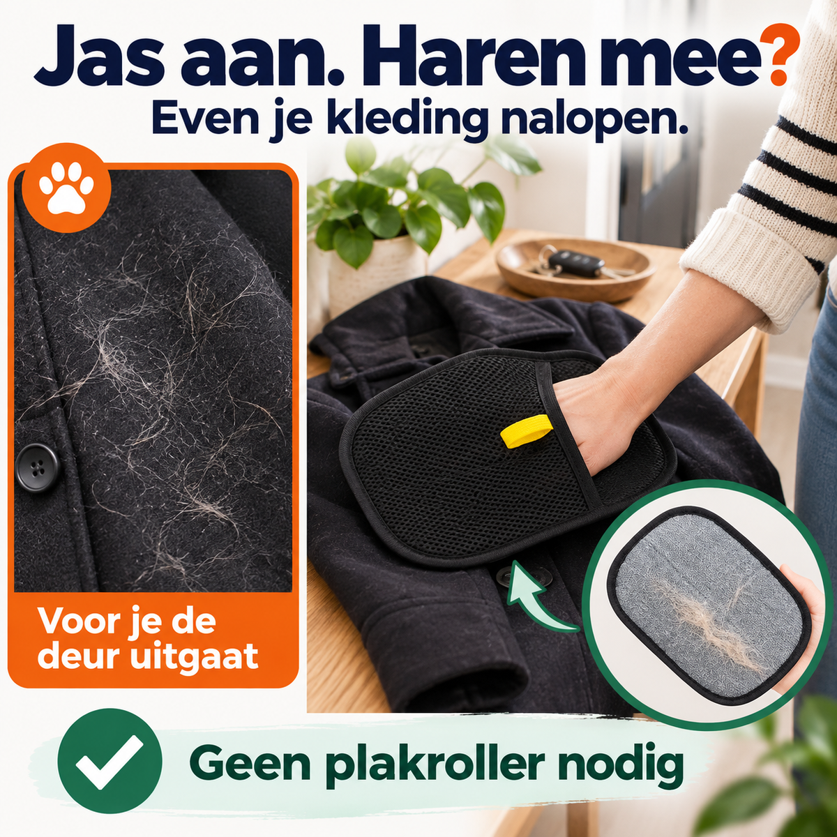 Herbruikbare haarverwijderaar voor meubels en textiel