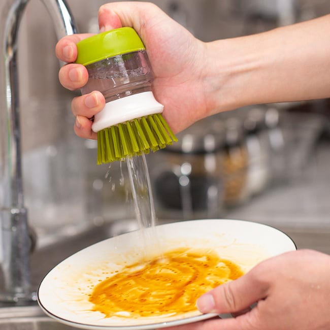 Reinigingsborstel voor het schoonmaken van voegen en oppervlakken