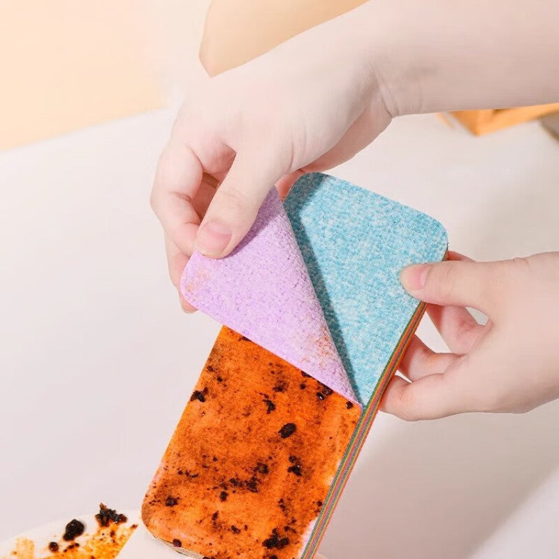 Veylora doek naast een schoon en opgeruimd keukenblad