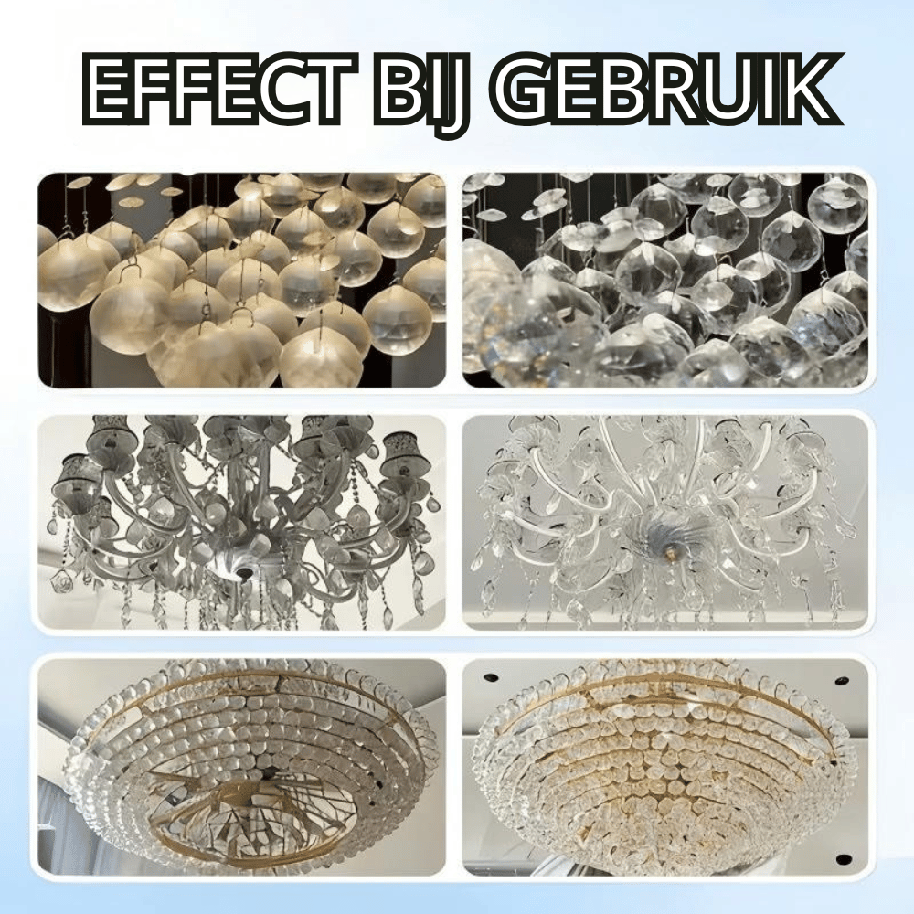 Glansora spray voor een stralend schone kroonluchter