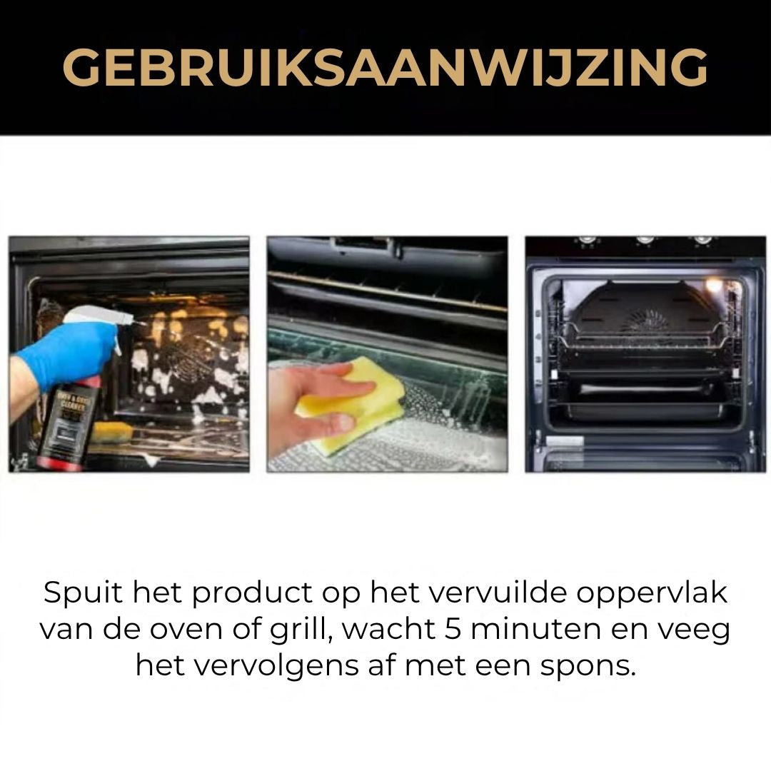 Oven- en grillreiniger van Brilvexa voor dagelijks schoonmaakgebruik
