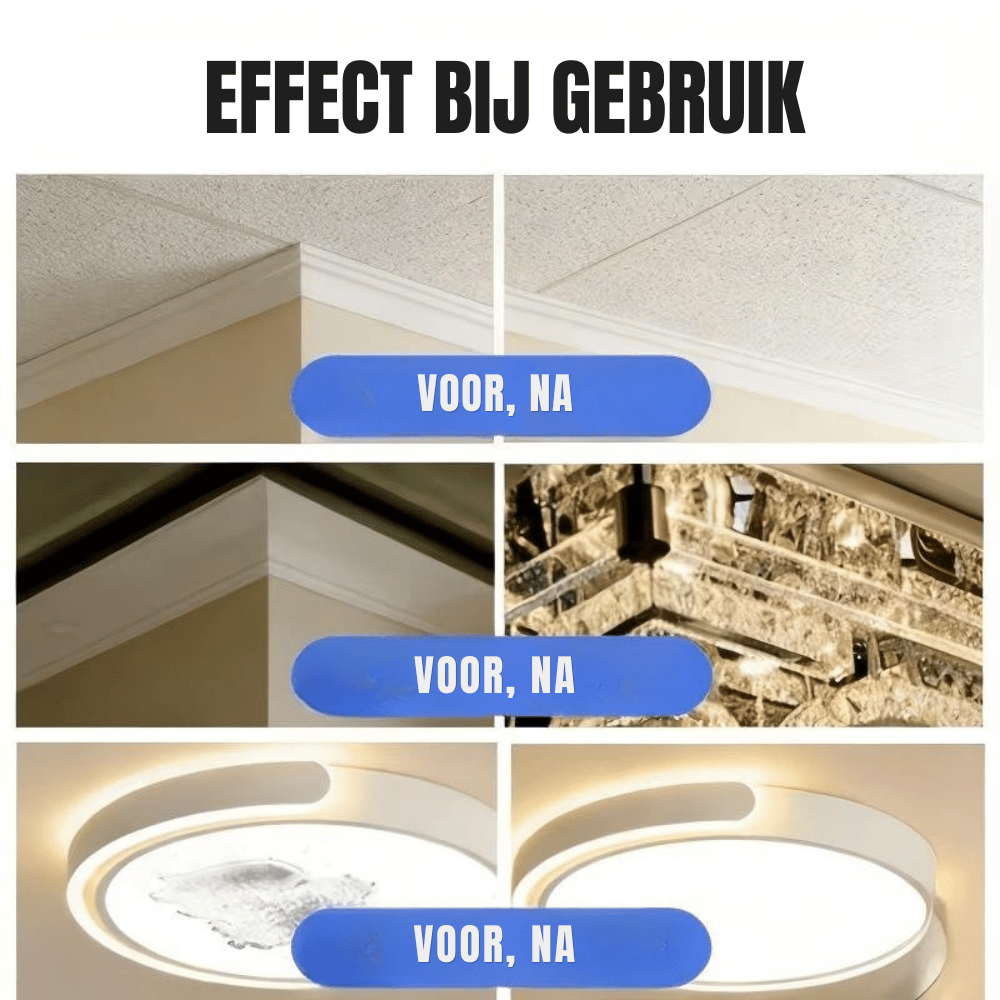 Kroonluchter schoonmaken met een handige reinigingsspray