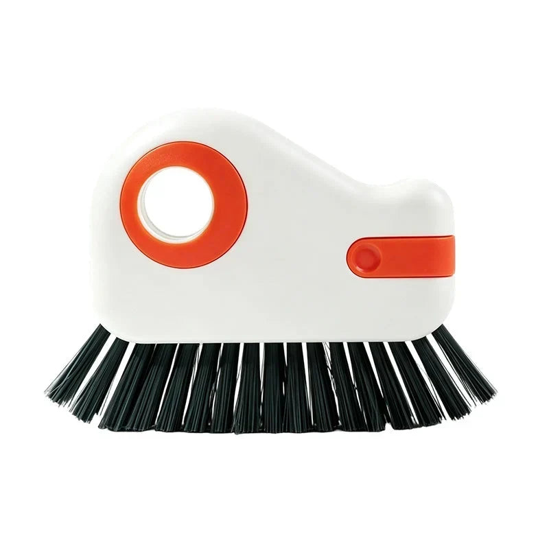 Detail van het ergonomische handvat van de schoonmaakborstel