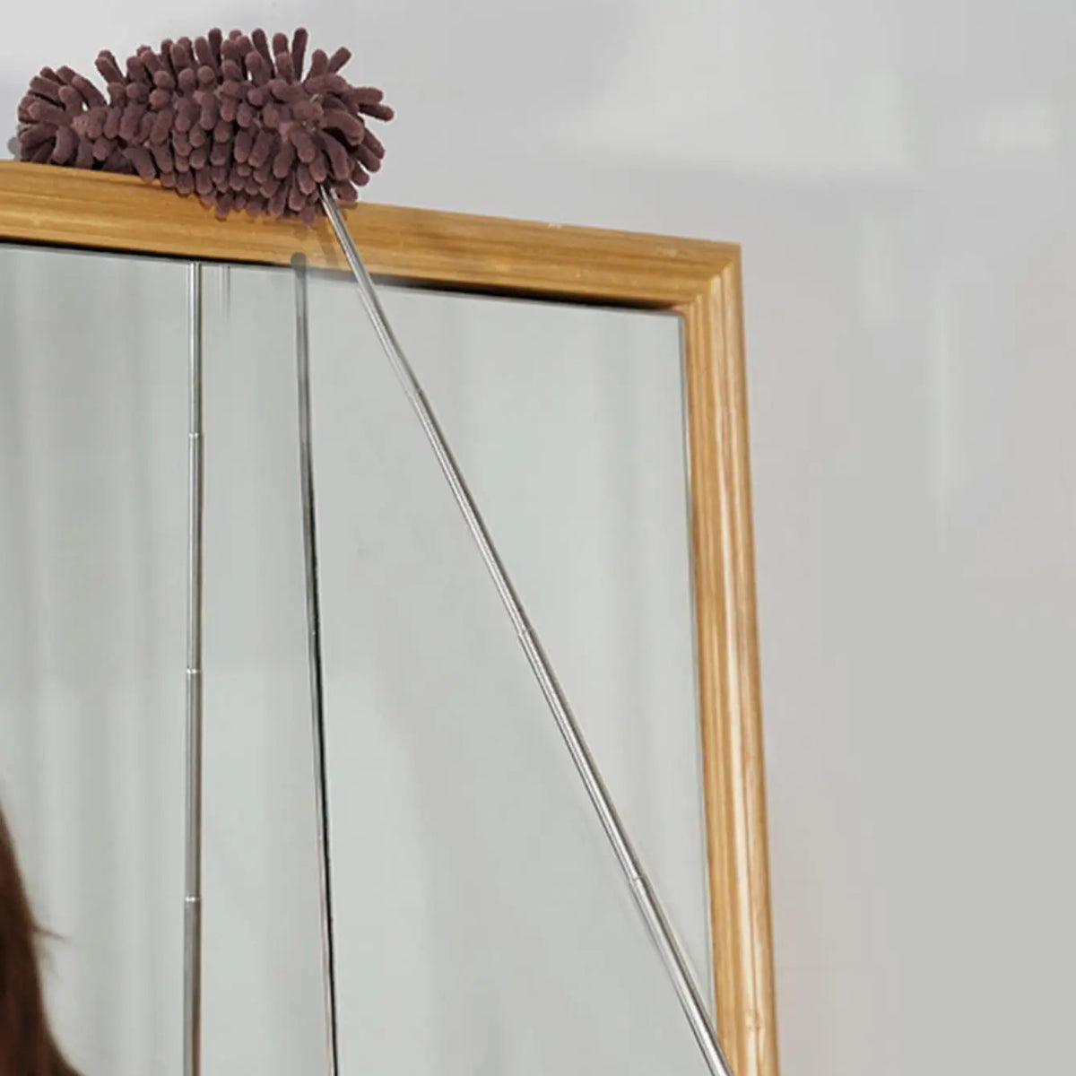 Uitschuifbare stofdoek met bereik tot 80 cm voor hoge plekken