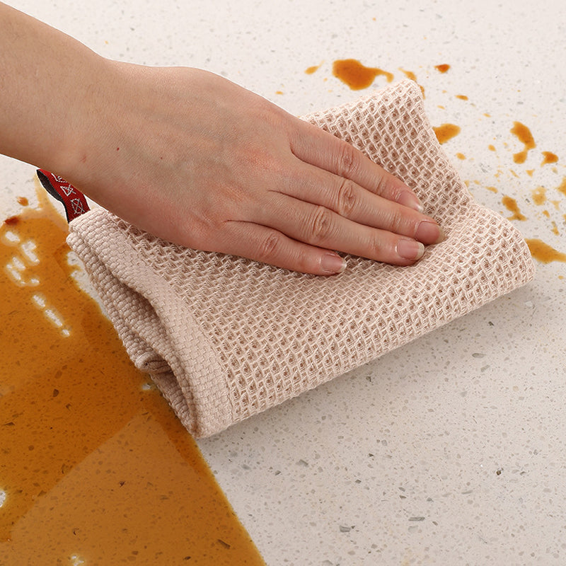 Katoenen vaatdoek met absorberende honingraatstructuur