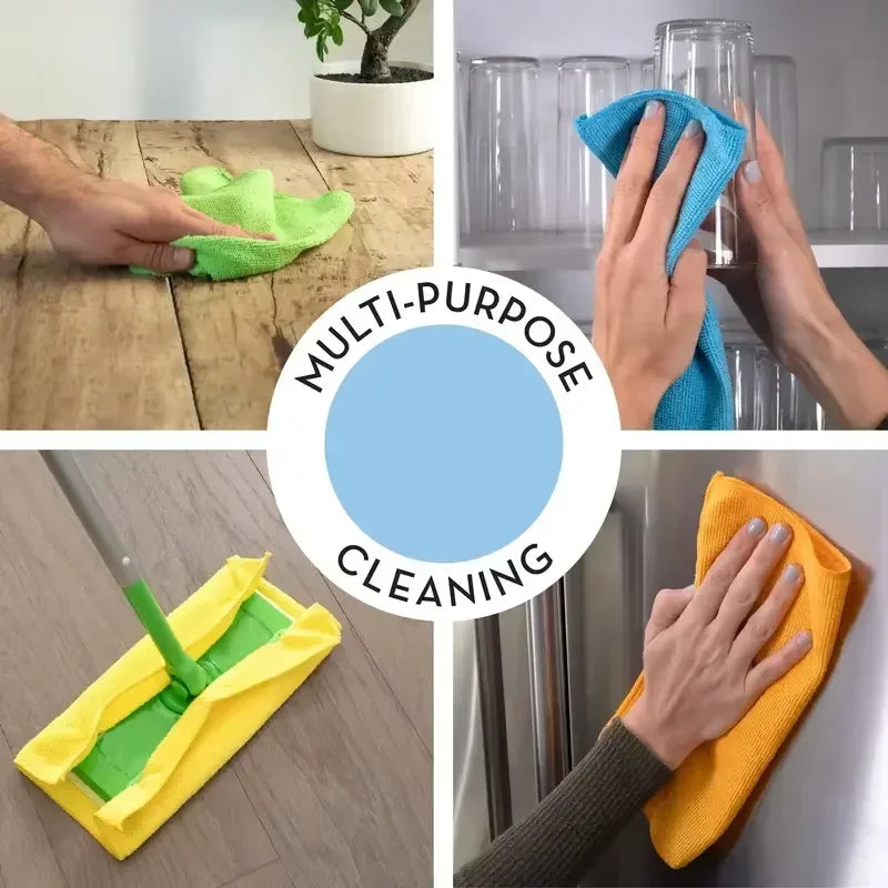 Microvezeldoek die vocht van een oppervlak opneemt