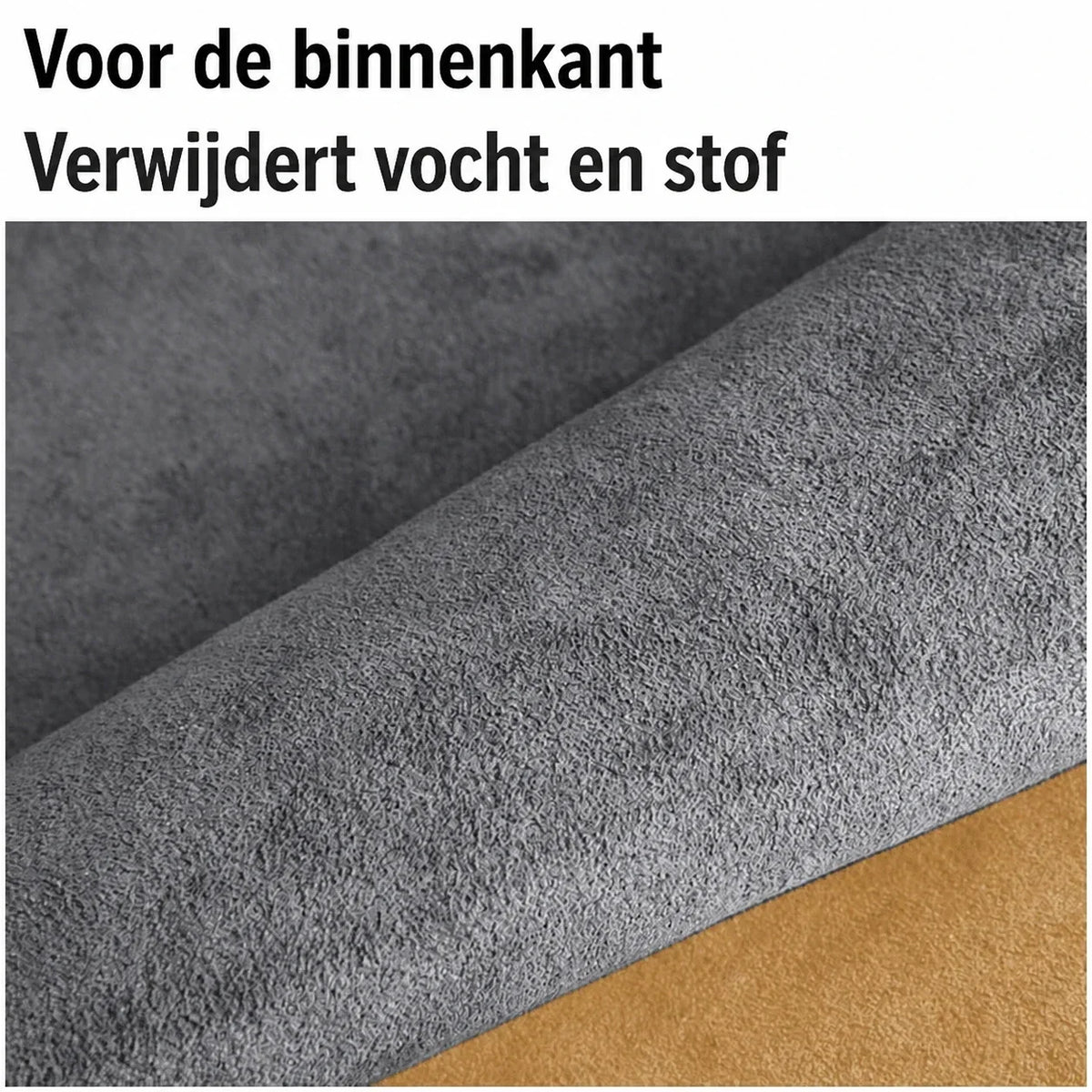 Heldere autoruit na gebruik van de Helderra anti-condensdoek
