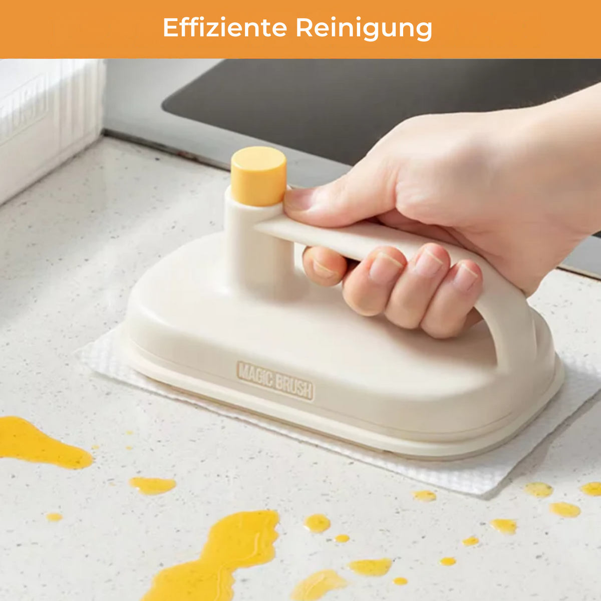 Scrubello borstel voor grondige reiniging in keuken en badkamer