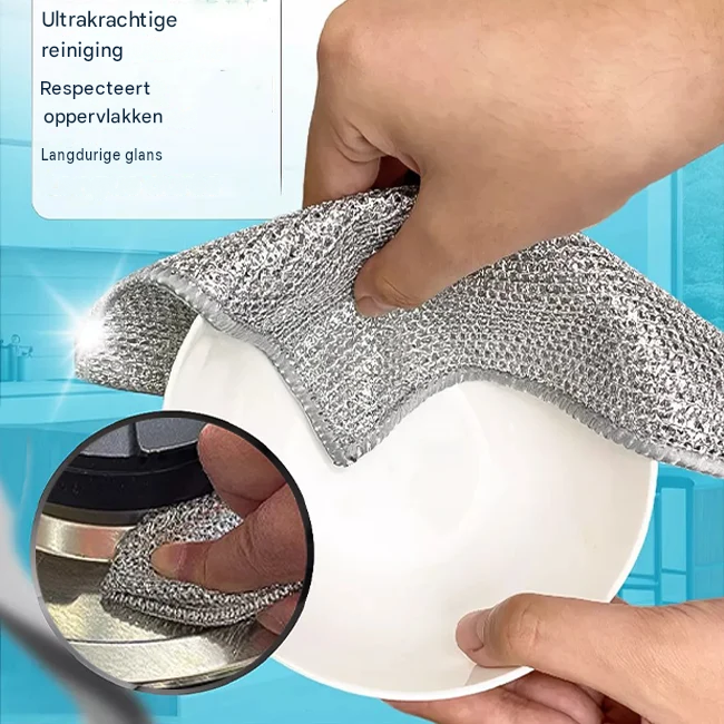 Vezelglans - Laat hardnekkig keukenvuil verdwijnen