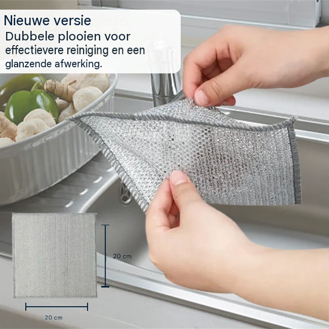 Vezelglans - Laat hardnekkig keukenvuil verdwijnen
