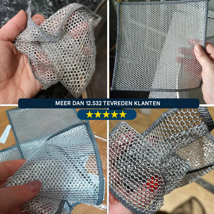 Vezelglans - Laat hardnekkig keukenvuil verdwijnen